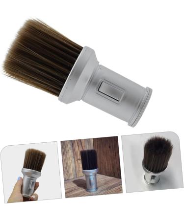 DOITOOL Body Powder Brush Broken Barber Brush Neck Duster Powder Applicator Hairdressing Brush Hairdressing Cleaning Brush Bronzer Brush for Face Neck Cleaning Brush Man Major Plastic 13.5x6cm Silver - Buy Online on GoSupps.com