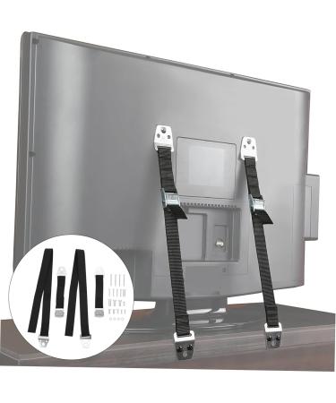 ibasenice 4 pcs TV Anti-reversing Strap Kids Kickstand Baby Harness Kids Furniture Dual tv Safety Straps Earthquake Straps tv Anti Tip Bracket for Furniture Polyester Furniture Safety Strap Blackx2pcs 120X2.5cmx2pcs - Buy Online on GoSupps.com