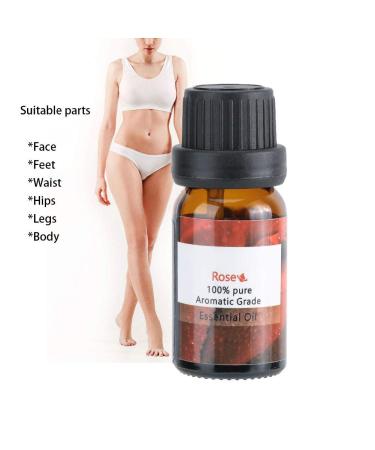 10 ml Rose Aromatherapy Essential Oil - Stress Relief Body Care & Massage Oil for Relaxation - Buy Online on GoSupps.com