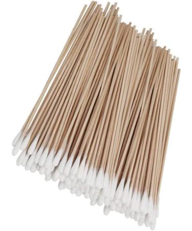 100 Pieces 6 Inch Wooden Sticks Cotton Swab Cleaning Cotton Sticks Wood Cotton Buds Makeup Cosmetic Applicator Sticks Cotton swab - Buy Online on GoSupps.com
