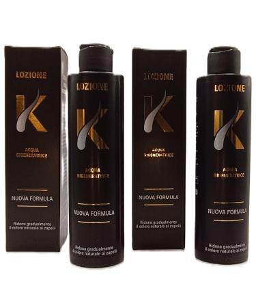 TRAVELSAN STOP white and grey hair - Lotion K reinforced formula Kit of 2 x 150ml bottles