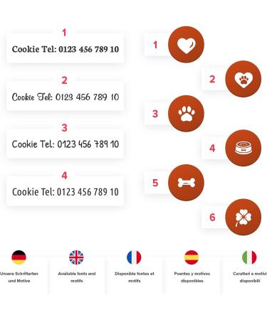 Personalized ENGRAVO Dog Tag Paw in Orange | Custom Engraving | Large 33mm | International Shipping Available - Buy Online on GoSupps.com