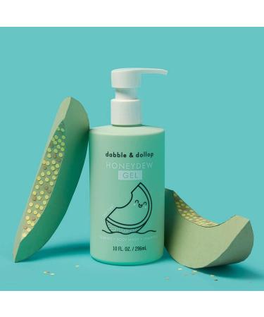 Dabble & Dollop Honeydew Gel - 3-in-1 Bubble Bath, Body Wash & Shampoo for Kids | Made in USA | Paraben & Sulfate Free | Vegan & Tear-Free | Gluten-Free (10oz) - Buy Online on GoSupps.com