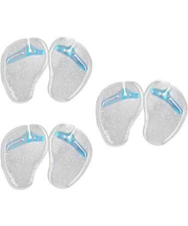 3 Pairs Gel Flip-Flops Forefoot Pads - Anti-Slip Shoe Inserts & Stickers for Ultimate Comfort | Blue - Buy Online on GoSupps.com