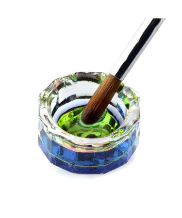 Rainbow Dodecagon Acrylic Nail Art Dappen Dish with Cap Lid - NAPB019 - Buy Online on GoSupps.com