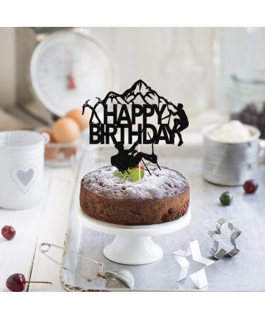 LVEUD rock-climb Happy birthday Cake Topper Omasaki eight items Extreme master of six lives Happy Birthday Sports Theme Birthday Party Cake Decoration (rock-climb) - Buy Online on GoSupps.com