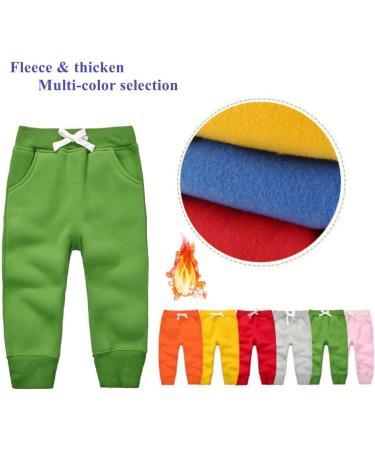 CuteOn Unisex Kids Elastic Waist Warm Cotton Trousers 1 Year Grass Green | 1-5Years - Buy Online on GoSupps.com