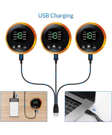 Hongxian EMS Abdominal Muscle Trainer - 6 Modes 9 Intensities USB Rechargeable Electric Muscle Stimulator for Belly Arm and Leg - Buy Online on GoSupps.com