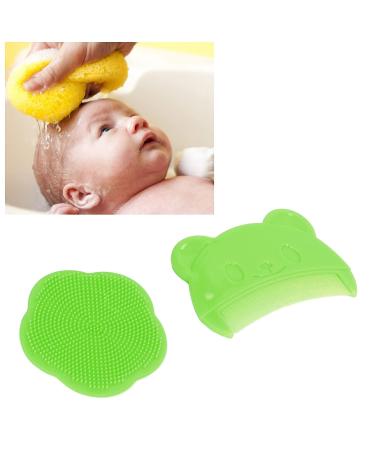 2PCS Baby Hair Brush and Comb Set for Newborns and Toddlers - Soft Sensory Bristles - Green - Buy Online on GoSupps.com