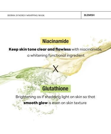 Mediheal Derma Synergy Wrapping Mask for Blemish Care - 10 Packs | Niacinamide & Glutathione for Skin Brightening & Improved Blemishes - Buy Online on GoSupps.com