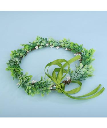 Shop Wiwpar Boho Green Leaf Floral Headband | Wedding & Holiday Hair Accessories for Women & Girls - Buy Online on GoSupps.com
