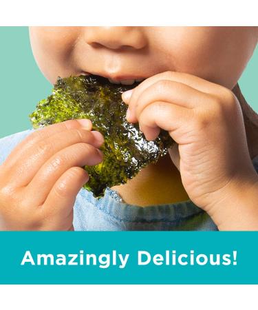 gimMe Organic Roasted Seaweed Sheets - Sea Salt - 20 Count | Keto, Vegan, Gluten-Free Snack | Healthy Iodine & Omega 3 Source - Buy Online on GoSupps.com