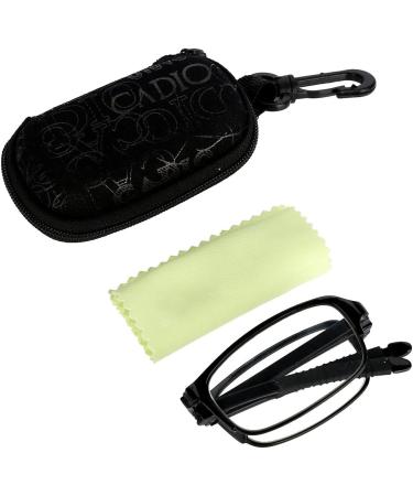 Sonew Foldable Reading Glasses - Lightweight Professional Presbyopic Glasses for Men & Women - Black Nylon Zip Case (2.0) - International Shipping Available - Buy Online on GoSupps.com