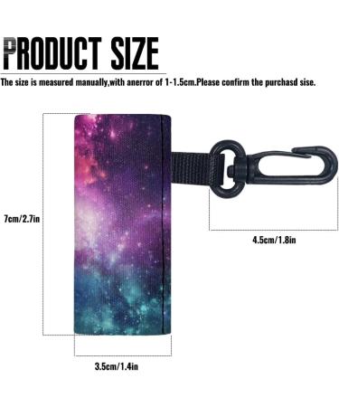 SCRAWLGOD Galaxy Print Lip Balm Holder Keychain Portable Lip Balm Sleeve keychain Chapstick Holder Secure and Nice Hand Feeling Set of 5 Galaxy 5 - Buy Online on GoSupps.com
