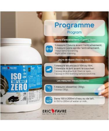 Eric Favre Iso Zero 100% Whey Vanille Vanille 500g - Buy Online on GoSupps.com