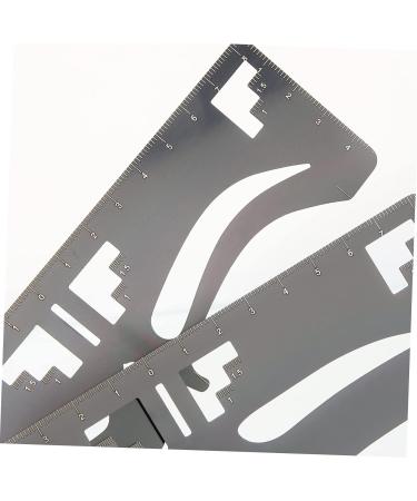 Housoutil 10 Pcs Eyebrow Ruler Makeup Stuff Brow Tool Makeup Tools Eyebrow Shaping Template Labeling Balance 17x4.8cmx5pcs Blackx5pcs - Buy Online on GoSupps.com
