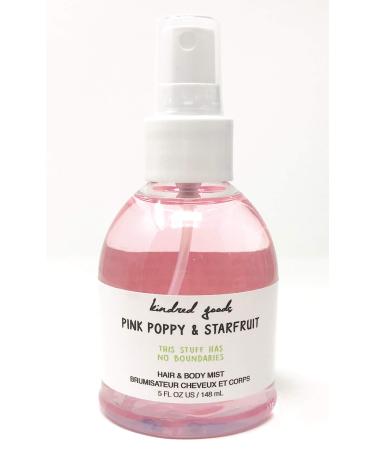 Kindred Goods Pink Poppy & Starfruit Hair & Body Mist Spray 5 Fl Oz