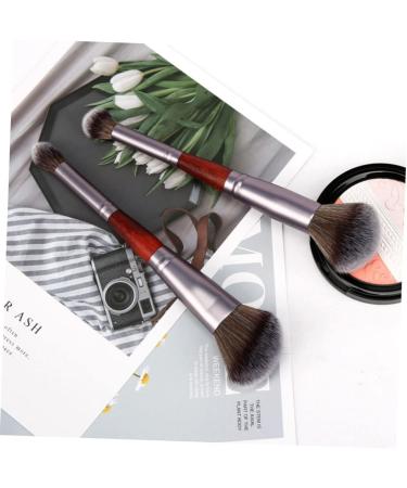VINTORKY 3pcs Double-ended Makeup Brush Female Makeup Brush Makeup Supplies Blush Brush Wooden Handle - Buy Online on GoSupps.com