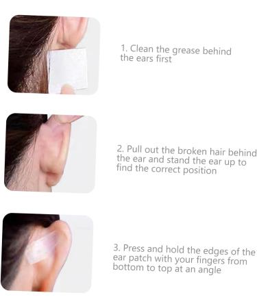 Elf Ear Stickers - 30pcs Makeup Ear Accessories for Small Face, White Earmuffs, and Vertical Ear Patch - Ear Corrector Tape - Buy Online on GoSupps.com