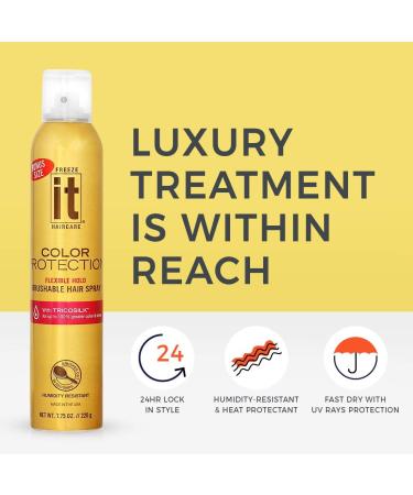 It Haircare Freeze Color Protection Hair Spray 7.75 Oz - Flexible Hold & Brushable | T-641 - Buy Online on GoSupps.com