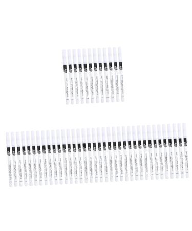 TOVINANNA 48 Pcs Eyeliner Pencil White Silkworm Pen White Eye Liner Eye Brightener Liquid Wooden Pole Cosmetic