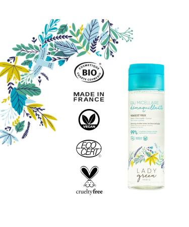 Lady Green Fra cheur C leste Cleansing Micellar Water 200ml | Gentle Face & Eye Cleanser for All Skin Types - Shop Internationally - Buy Online on GoSupps.com