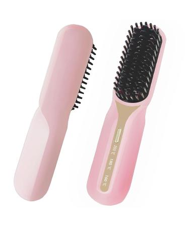 FA FIGHTART Cordless Hair Straightener Brush Women Rechargeable USB-C Mini Hot Comb Portable Travel 2024