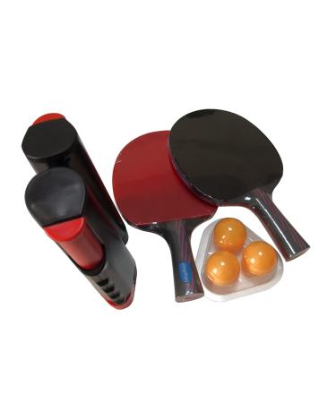 Zingther Complete Portable Table Tennis Tabletop Set Including 2 Professional Ping Pong Rackets, Retractable Net/Post and 3 Balls and Carry Case, Easy for Outdoor or Indoor Games Anywhere
