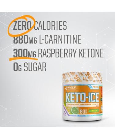 Beyond Yourself - Keto-Ice | Stimulant-Free Thermogenic Fat Burner | Advanced Metabolism Booster Energy Enhancer & Weight Management | Formulated with L-Carnitine & Raspberry Ketone | Lemon Lime - Buy Online on GoSupps.com