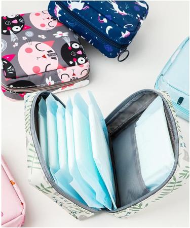ZXLOYOS Sanitary Napkin Storage Bag Set - Ideal for Teen Pads & Menstrual Cup - First Period Kit for Girls - Polyester - Buy Online on GoSupps.com