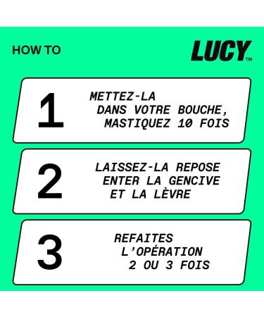 LUCY Nicotine Gum 4mg 100 Count | Mint Flavour | NPN 80108821 | Stop Smoking Aid | 10 pcs per Pack x 10 Packs - Buy Online on GoSupps.com
