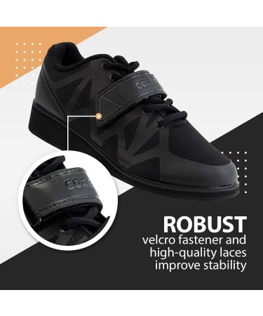 Buy Core Weightlifting Shoes | Powerlifting & Bodybuilding Squat Shoes 40 EU - Black - International Shipping Available - Buy Online on GoSupps.com
