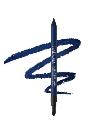 Isadora IsaDora Perfect Contour Kh l Strong Hold No Smudges Black Kohl Pencil Ideal for Smoky Eyes Highly Pigmented & Hypoallergenic Easy to Apply Eyeshadow Pencil Dark Blue
