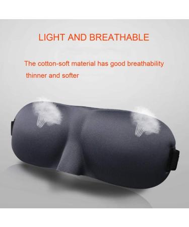 ZEKUI 3D Contour Sleeping Eye Mask - 100% Blackout Travel/Siesta Eye Shade for Men and Women - Soft and Comfortable Blindfold (Black/Blue/Purple) - Buy Online on GoSupps.com