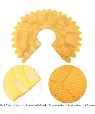Pet Recovery E-Collar Adjustable Cotton Sunflower Elizabeth Collar Neck Cone Recovery Cone Collar Pet Protective Collar for Dog and Cat(15-20cm) - Buy Online on GoSupps.com