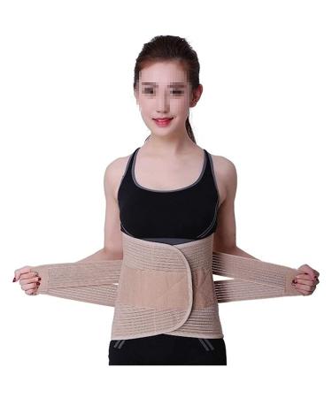 Samnuerly lumbar belt belts sexy slimming federation fitness corset body shapes waist trainer back support-lumbar belt belts (color: beige size: l) (beige L)