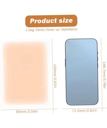 Ruban de dissimulation de tatouage 6 pi ces patch dissimulation tatouage ultra fin invisible et imperm able 3 5 x 5 9 maquillage d coupable pour cicatrices et taches naissance sty - Buy Online on GoSupps.com