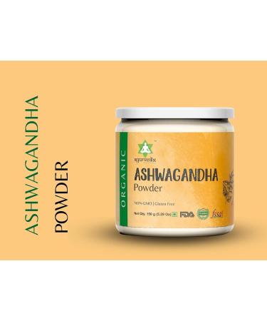 Organic Ashwagandha Root Powder | 5.29oz Reusable Jar | 100% Raw from India | Withania Somnifera - Ayurvedic Herbal Supplement Powder 5.29 Ounce (Pack of 1) - Buy Online on GoSupps.com