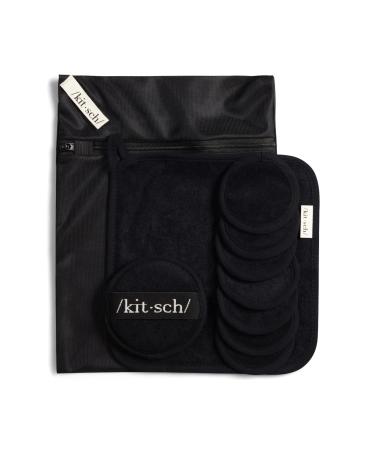 Kitsch Ultimate Cleansing Kit: Cotton Face Pads, Washable Rounds, Exfoliator Sponge, Face Towel - Reusable Makeup Remover Pads, Organic Cotton - Holiday Gift - Buy Online on GoSupps.com