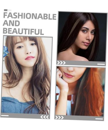 FOMIYES 2 Sets Hair Color Hair Scrunchies Hair Dye Human Hair Color Hair Color Sample Ring Hair Sample for Testing Color Hair Color Testing Tool Hair Color Chart Real Hair Wig - Buy Online on GoSupps.com