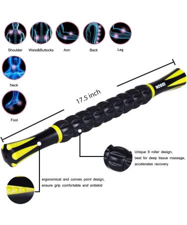 Idson Muscle Roller Stick for Athletes - Body Massage Tool for Sore Muscle Relief and Recovery - Buy Online on GoSupps.com