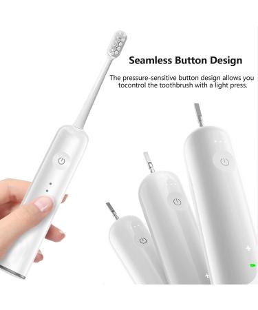 Buy Sonic Electric Toothbrush for Adults - Oscillation & Vibration 3 Brush Heads Rechargeable Travel Design - Buy Online on GoSupps.com