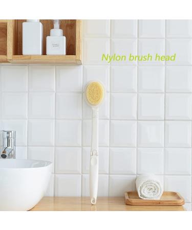 Long-Handled Bath Brush Set - Exfoliation, Fatigue Relief, Clean Pores, Massage - Pack of 3 - Buy Online on GoSupps.com