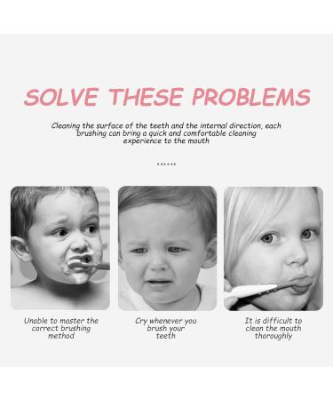 Minkissy Portable Toothbrush - Silica Gel Tooth Cleaning Brush Head (Pink 1 Pack) for Travel - Buy Online on GoSupps.com