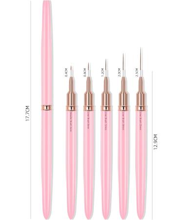 Nail Art Brushes Pink - Buy Online on GoSupps.com