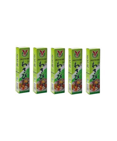 Pamai Pai Bigpack: 5 x 43g tubes Wasabi Paste hot for sushi green horseradish Wasabi paste