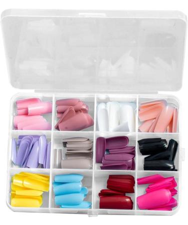 Short Nails Multi Colors and Styles Long Short Fake Nails Full - Easy to Use and Portable Ballerina Coffin Press on Nails for Sritob Glossy Medium Rectangular - Buy Online on GoSupps.com