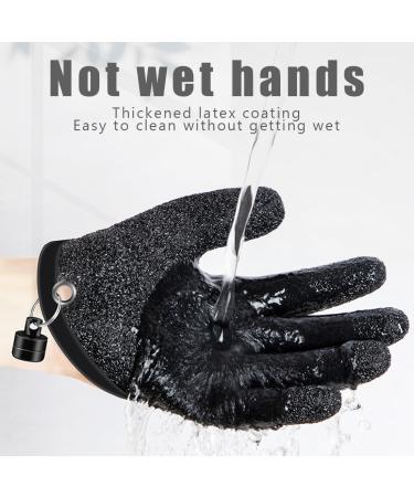 PSOWQ Waterproof Fishing Gloves - 2-Pack Stab-Resistant & Bite-Proof with Magnetic Lock for Safe Predator Fishing - Buy Online on GoSupps.com
