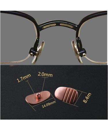 Buy LekLai Eyeglass Nose Pads - Red Metal Screw-on Replacement Pads for Glasses & Sunglasses - International Shipping Available - Buy Online on GoSupps.com