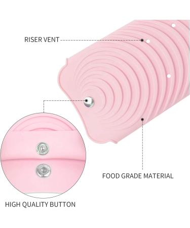 Haopeuk 2X Pink Hair Straightener Holder Heat Resistant Mat Holder for Flat Curling Iron Hot Hair Tools - Buy Online on GoSupps.com